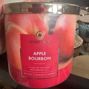 Goose Creek Apple Bourbon Candle - Red